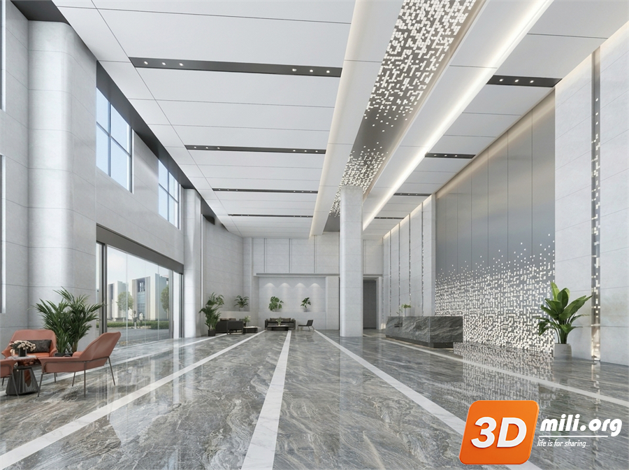 Lobby front desk Skp Files 